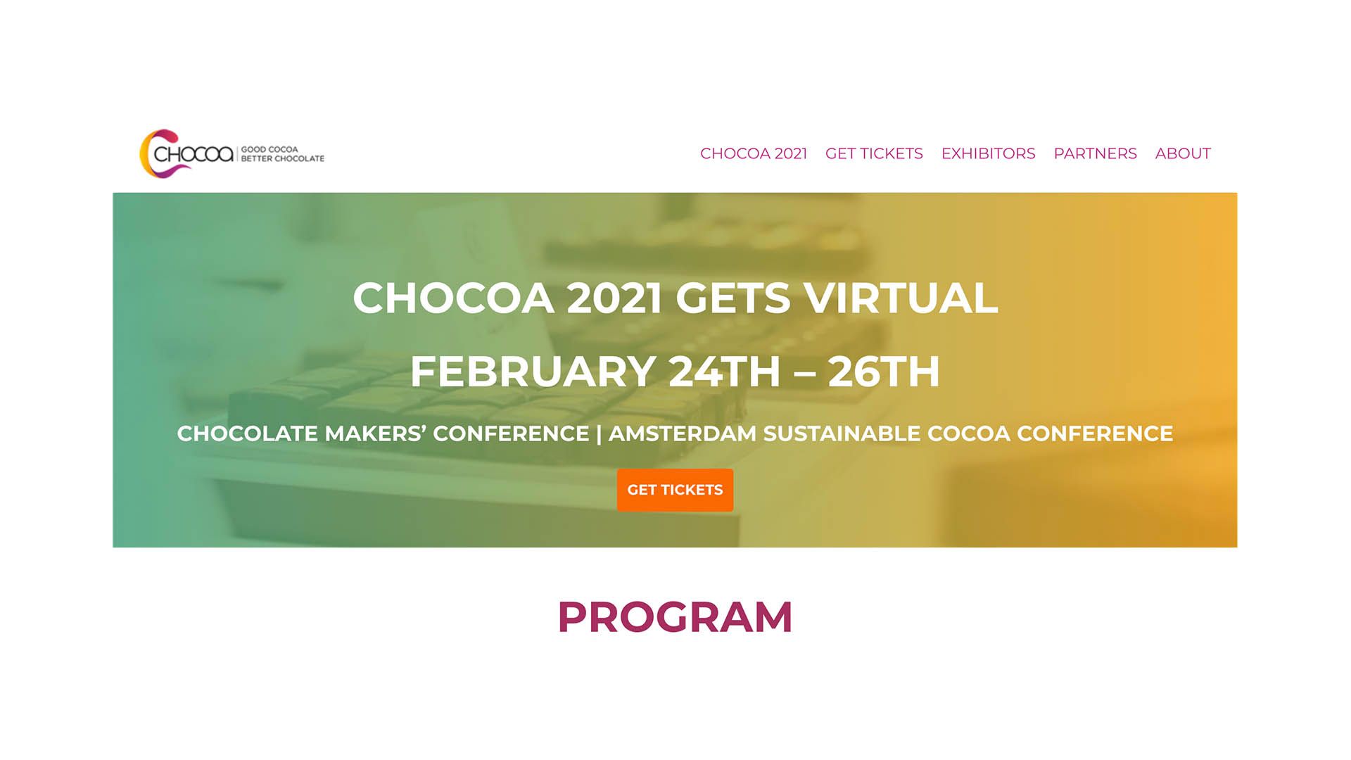 Chocoa Goes Virtual for 2021