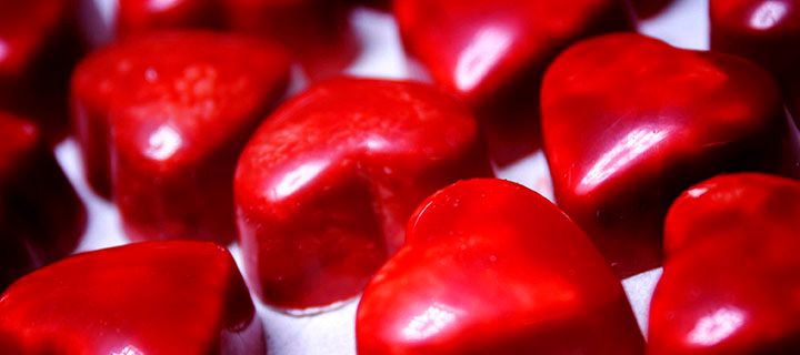 Chocolate hearts – courtesy of Knipschildt Chocolatier