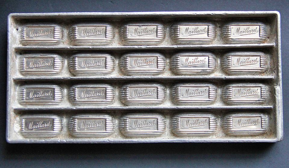 Maillard Chocolate, Bonbon Mold, Manufactured by Anton Reiche, early 1900s