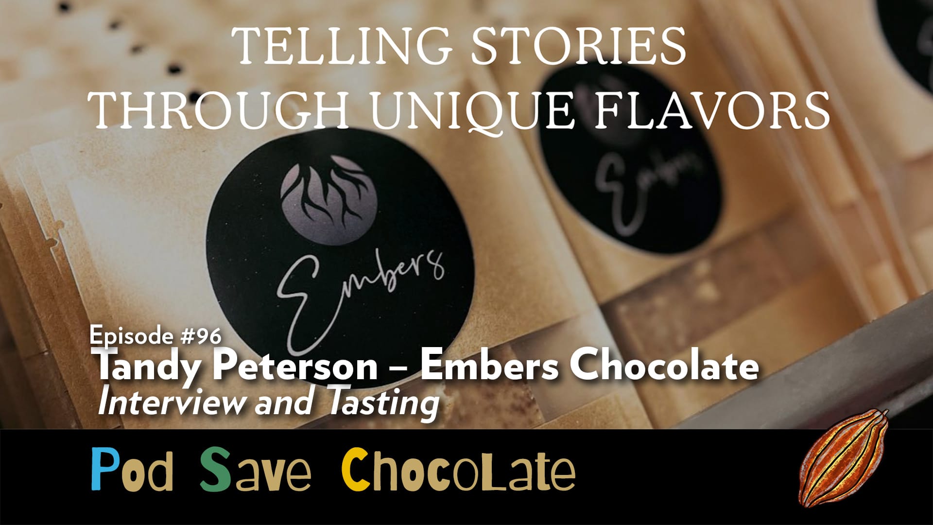 Tandy Peterson – Embers Chocolate, Interview & Tasting | #PodSaveChocolate Ep96