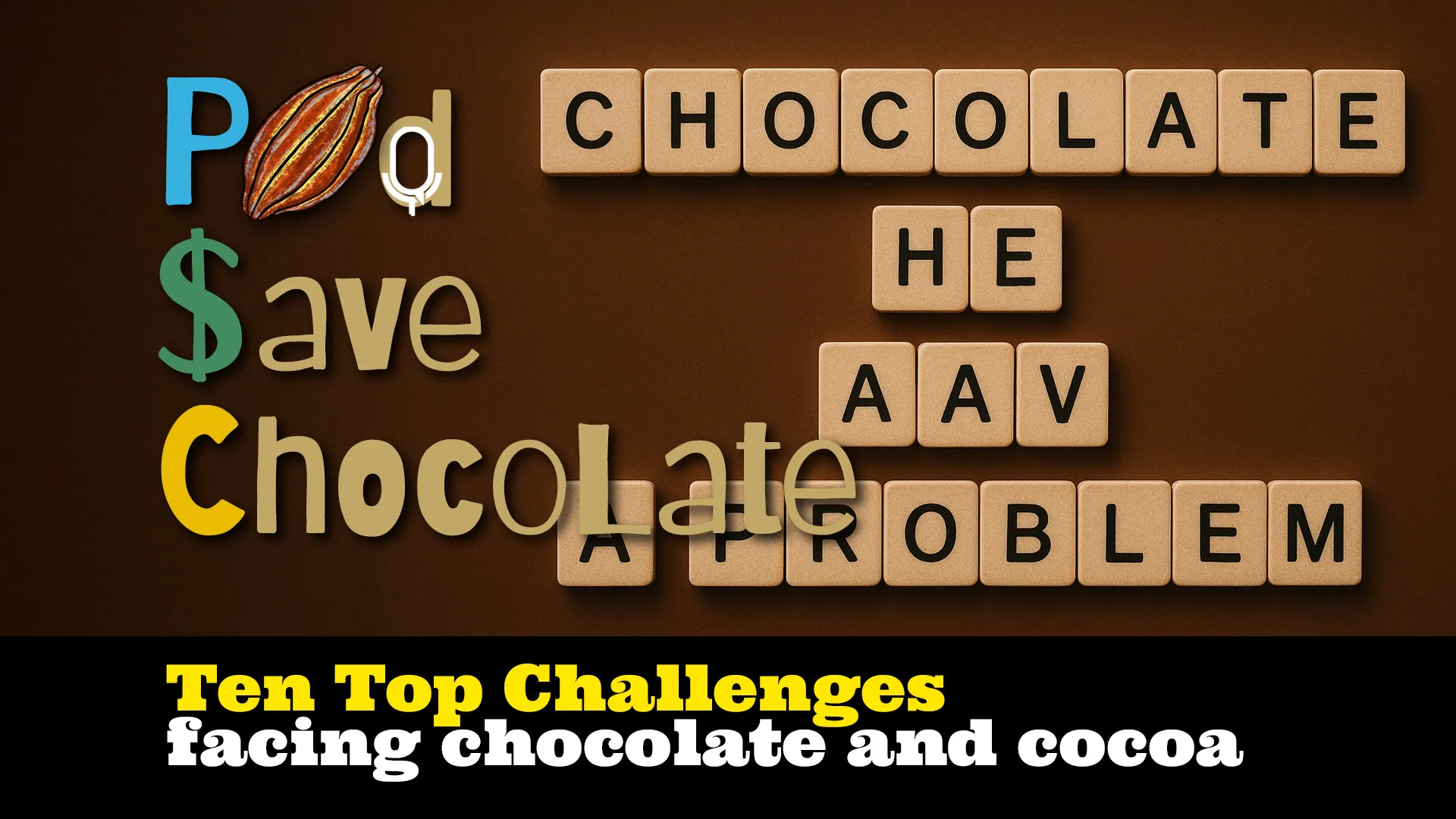 Ten Top Problems Facing Chocolate Today | #PodSaveChocolate Ep 153